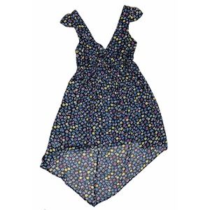 Disney D-Signed Special Edition Girls Sheer Black Floral Dress Swim Cover Up M